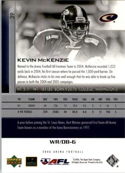 2006 Upper Deck AFL #39 Kevin McKenzie Back