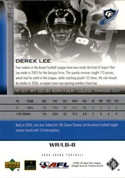 2006 Upper Deck AFL #71 Derek Lee Back
