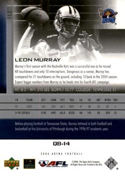 2006 Upper Deck AFL #112 Leon Murray Back