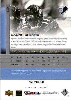 2006 Upper Deck AFL #132 Calvin Spears Back