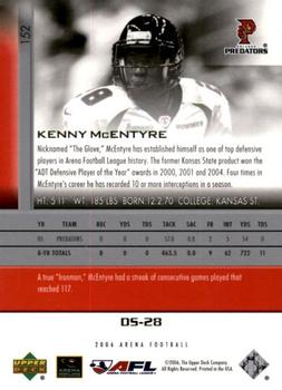 2006 Upper Deck AFL #152 Kenny McEntyre Back