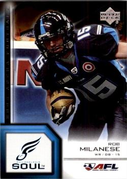 2006 Upper Deck AFL #161 Rob Milanese Front
