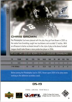 2006 Upper Deck AFL #162 Chris Brown Back