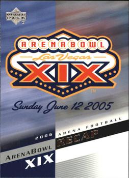 2006 Upper Deck AFL - ArenaBowl Recap #AB1 ArenaBowl XIX Logo Front
