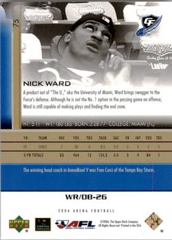 2006 Upper Deck AFL - Gold #75 Nick Ward Back