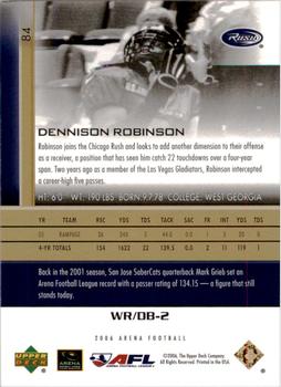 2006 Upper Deck AFL - Gold #84 Dennison Robinson Back