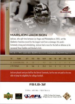 2006 Upper Deck AFL - Gold #95 Marlion Jackson Back