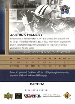2006 Upper Deck AFL - Gold #116 Jarrick Hillery Back
