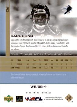 2006 Upper Deck AFL - Gold #126 Carl Bond Back