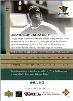 2006 Upper Deck AFL - Gold #173 Calvin Schexnayder Back