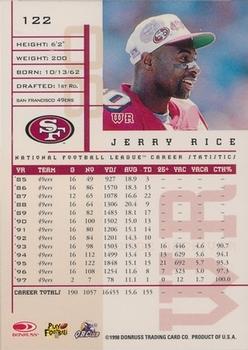 1998 Leaf Rookies & Stars #122 Jerry Rice Back