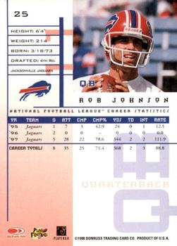 1998 Leaf Rookies & Stars #25 Rob Johnson Back