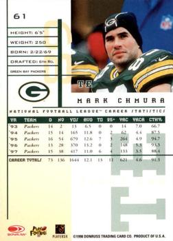 1998 Leaf Rookies & Stars #61 Mark Chmura Back