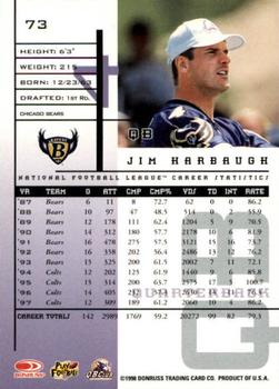 1998 Leaf Rookies & Stars #73 Jim Harbaugh Back