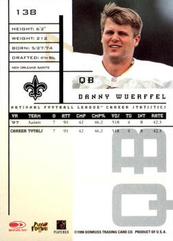 1998 Leaf Rookies & Stars #138 Danny Wuerffel Back