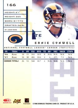 1998 Leaf Rookies & Stars #166 Ernie Conwell Back