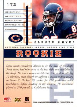 1998 Leaf Rookies & Stars #172 Alonzo Mayes Back