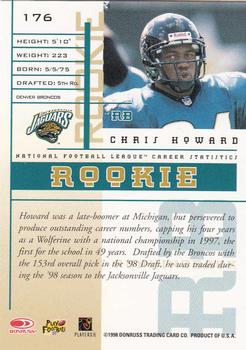 1998 Leaf Rookies & Stars #176 Chris Howard Back