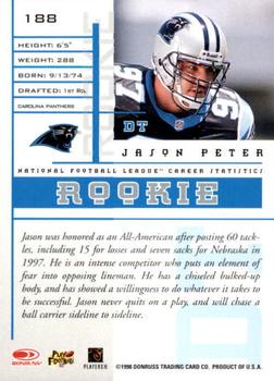 1998 Leaf Rookies & Stars #188 Jason Peter Back
