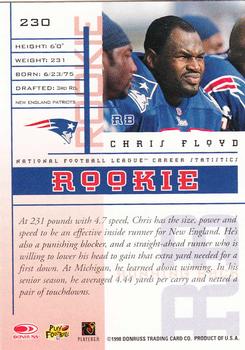 1998 Leaf Rookies & Stars #230 Chris Floyd Back