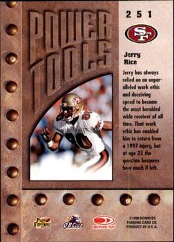 1998 Leaf Rookies & Stars #251 Jerry Rice Back