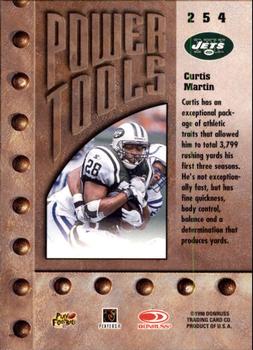1998 Leaf Rookies & Stars #254 Curtis Martin Back