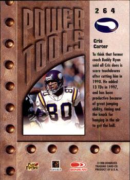 1998 Leaf Rookies & Stars #264 Cris Carter Back