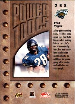 1998 Leaf Rookies & Stars #268 Fred Taylor Back