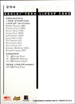 1998 Leaf Rookies & Stars #294 Irving Fryar Back