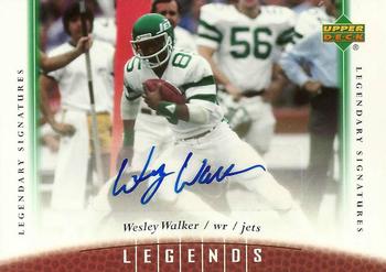 2006 Upper Deck Legends - Legendary Signatures #33 Wesley Walker Front