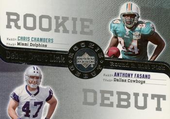 2006 Upper Deck Rookie Debut - Draft Link #DDL-8 Chris Chambers / Anthony Fasano Front