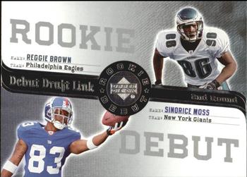 2006 Upper Deck Rookie Debut - Draft Link #DDL-24 Reggie Brown / Sinorice Moss Front