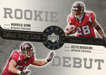 2006 Upper Deck Rookie Debut - Draft Link #DDL-74 Warrick Dunn / Keith Brooking Front