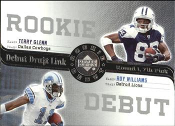 2006 Upper Deck Rookie Debut - Draft Link #DDL-79 Terry Glenn / Roy Williams Front