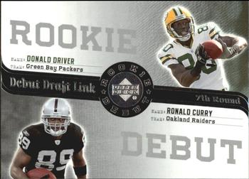 2006 Upper Deck Rookie Debut - Draft Link #DDL-84 Donald Driver / Ronald Curry Front