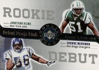 2006 Upper Deck Rookie Debut - Draft Link #DDL-89 Jonathan Vilma / Shawne Merriman Front
