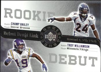 2006 Upper Deck Rookie Debut - Draft Link #DDL-90 Champ Bailey / Troy Williamson Front