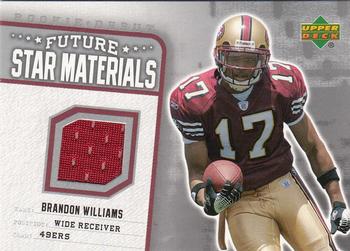 2006 Upper Deck Rookie Debut - Future Star Materials Silver #FSM-BW Brandon Williams Front