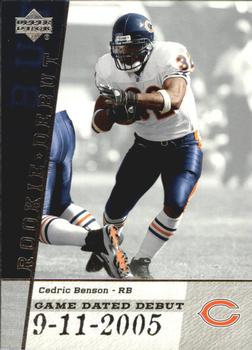 2006 Upper Deck Rookie Debut - Game Dated #GDD-CB Cedric Benson Front
