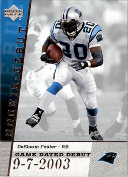 2006 Upper Deck Rookie Debut - Game Dated #GDD-DF DeShaun Foster Front