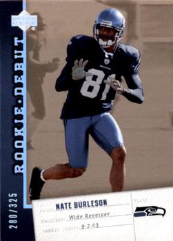 2006 Upper Deck Rookie Debut - Holofoil #87 Nate Burleson Front