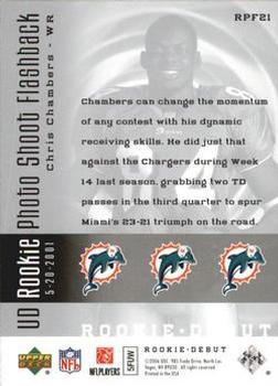 2006 Upper Deck Rookie Debut - Rookie Photo Shoot Flashback Silver #RPF21 Chris Chambers Back