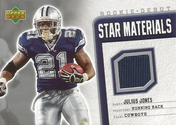 2006 Upper Deck Rookie Debut - Star Materials Silver #SM-JJ Julius Jones Front