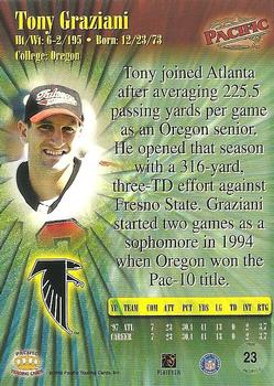 1998 Pacific #23 Tony Graziani Back