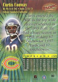 1998 Pacific #80 Curtis Conway Back