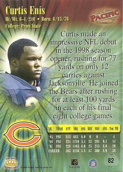 1998 Pacific #82 Curtis Enis Back