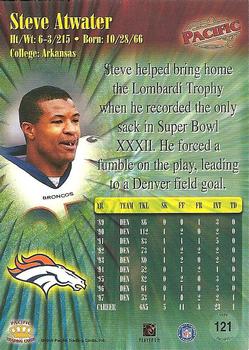 1998 Pacific #121 Steve Atwater Back