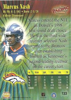1998 Pacific #133 Marcus Nash Back