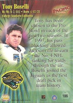 1998 Pacific #186 Tony Boselli Back