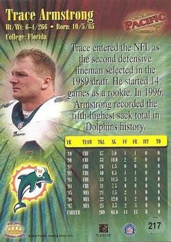 1998 Pacific #217 Trace Armstrong Back